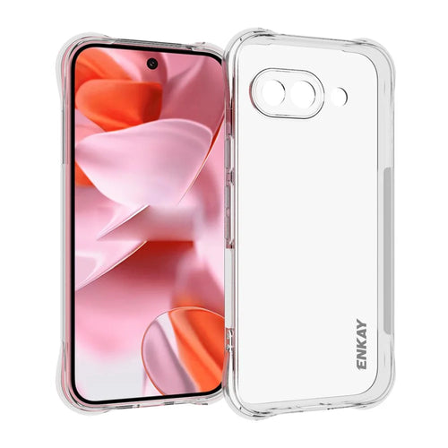 ENKAY HAT PRINCE For Google Pixel 9a Clear Phone Case   Shockproof Anti-Slip TPU Cover - Transparent - 1