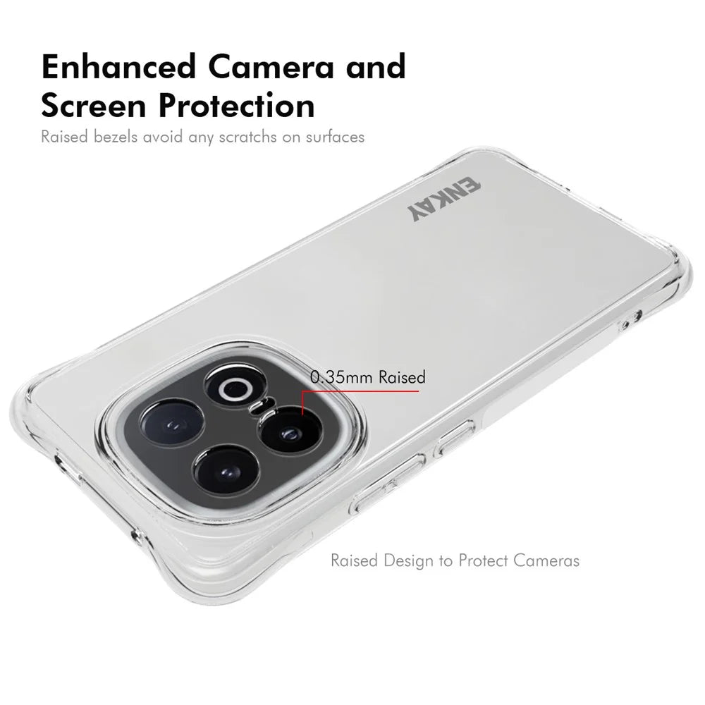 ENKAY HAT PRINCE For vivo iQOO 13 5G Clear Phone Case   Shockproof Anti-Slip TPU Cover - Transparent - 3