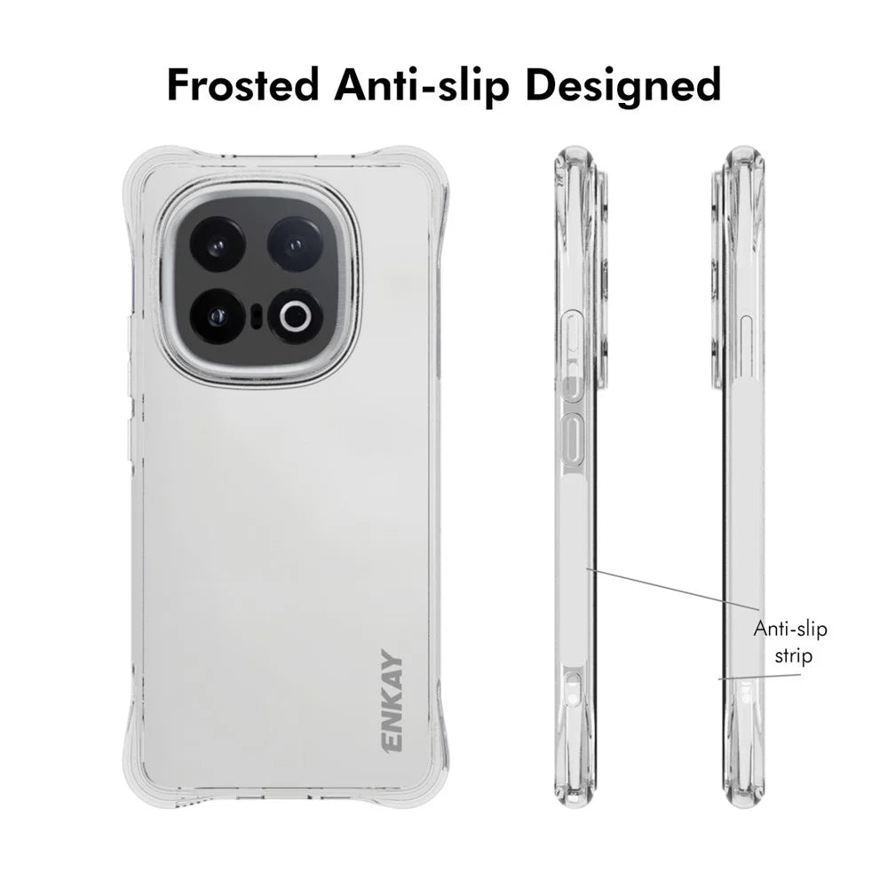 ENKAY HAT PRINCE For vivo iQOO 13 5G Clear Phone Case   Shockproof Anti-Slip TPU Cover - Transparent - 4