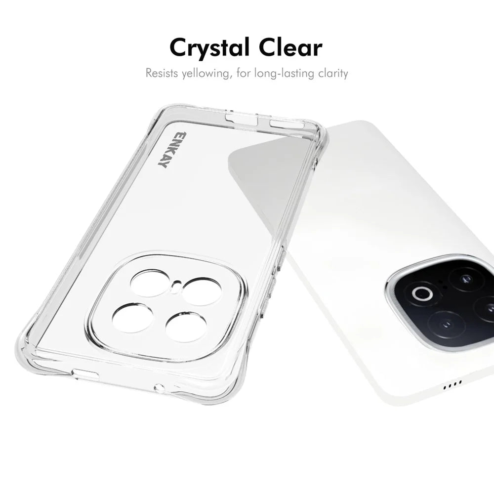ENKAY HAT PRINCE For vivo iQOO 13 5G Clear Phone Case   Shockproof Anti-Slip TPU Cover - Transparent - 5
