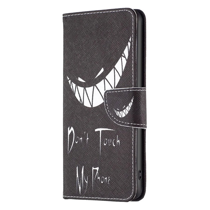 For Samsung Galaxy A56 5G Wallet Case Pattern Print Phone Leather Cover - Don't Touch My Phone - 4