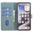 BINFEN COLOR BF33 for Samsung Galaxy A56 5G Leather Case Splicing Color RFID Blocking - Green - 2