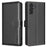 BINFEN COLOR BF32 For Samsung Galaxy A56 5G Leather Case Wallet RFID Blocking Phone Cover - Black - 1