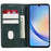 For Samsung Galaxy A56 5G Case Strong Magnetic PU Leather Phone Cover Calf Texture - Green - 2