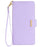 For Samsung Galaxy A56 5G Leather Wallet Case RFID Blocking Stand Cover with Hand Strap - Purple - 7