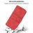 For Google Pixel 9a Case Wallet Skin-Touch Leather Imprinted Phone Cover - Red - 5