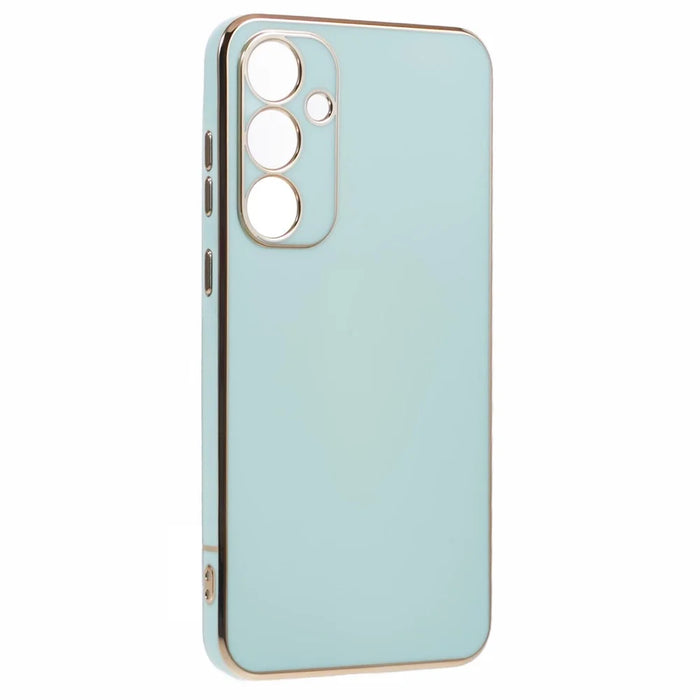 For Samsung Galaxy A36 5G Case TPU Slim Fit Shockproof Phone Cover 6D Electroplating - Cyan - 3