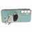 For Samsung Galaxy S24 Case Electroplating Soft TPU Phone Cover with Astronaut Hidden Kickstand - Cyan - 4