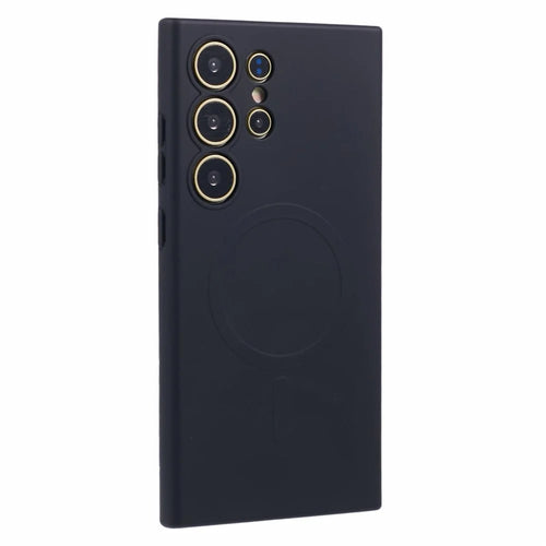For Samsung Galaxy S25 Ultra Magnetic Case Shockproof TPU Phone Cover - Black - 1