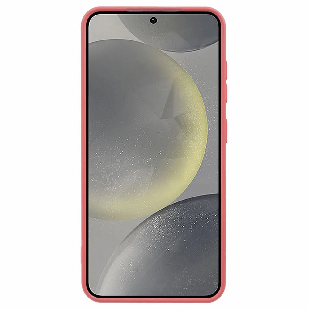 For Samsung Galaxy S24 FE Magnetic Case Shockproof TPU Phone Cover - Camellia Red - 2