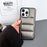 For iPhone 16 Pro Case Carbon Fiber Puffer Jacket Leather+TPU Shockproof Phone Cover - Grey - 2