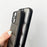 For iPhone 16 Pro Case Carbon Fiber Puffer Jacket Leather+TPU Shockproof Phone Cover - Grey - 3