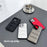 For iPhone 16 Pro Case Carbon Fiber Puffer Jacket Leather+TPU Shockproof Phone Cover - Grey - 5