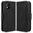 For ZTE Blade A35 Lite / A35 Core Leather Case Phone Wallet Cover with Multiple Card Slots - Black - 1