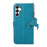 For Samsung Galaxy A36 5G Case RFID Blocking Genuine Cow Leather Phone Cover Litchi Texture - Blue - 7