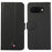 For Google Pixel 9a Case RFID Blocking Flip Leather Phone Cover - Black - 1