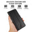 For Google Pixel 9a Case RFID Blocking Flip Leather Phone Cover - Black - 4