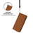 For Samsung Galaxy A37 5G / A56 5G / A36 5G Case Solid Color Wallet Leather Phone Cover with Strap - Brown - 4