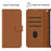 For Samsung Galaxy A37 5G / A56 5G / A36 5G Case Solid Color Wallet Leather Phone Cover with Strap - Brown - 7