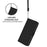 For Samsung Galaxy A34 5G Case Solid Color Wallet Leather Phone Cover with Strap - Black - 4