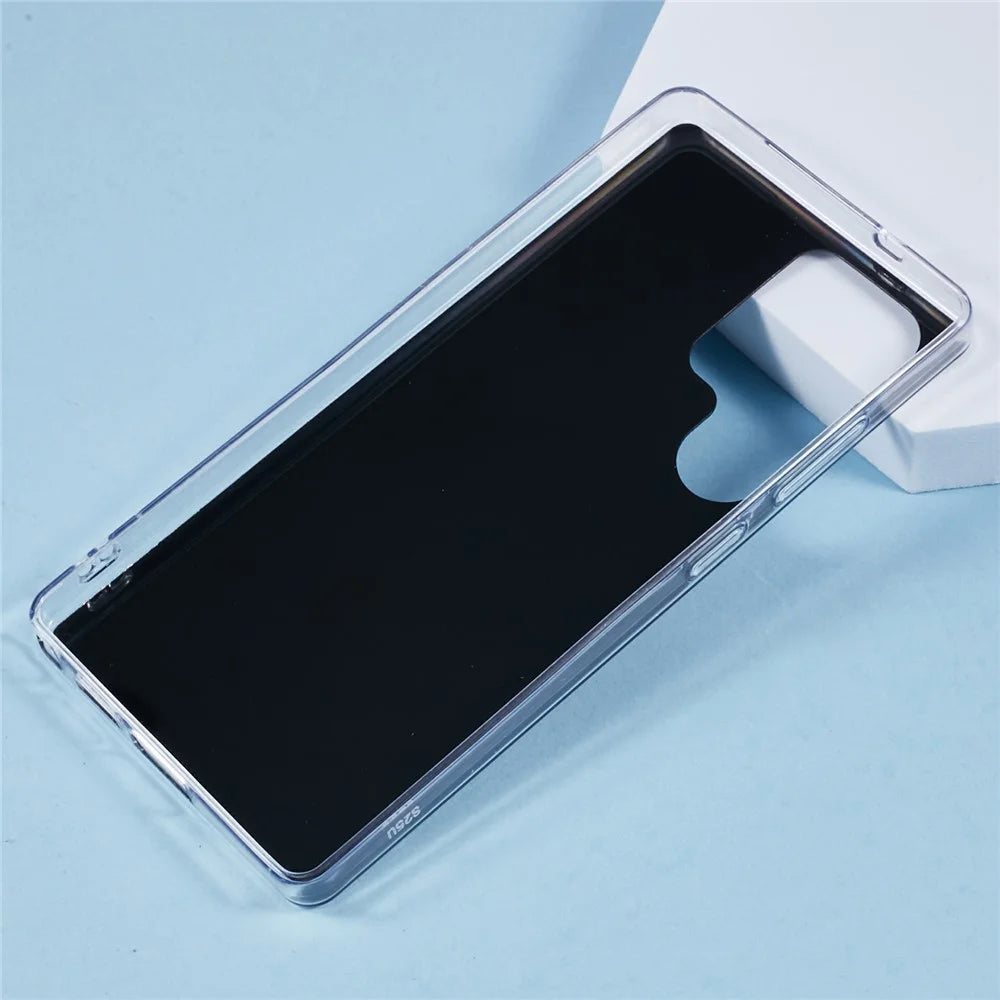 For Samsung Galaxy S25 Ultra Case Epoxy PVC Butterfly TPU Aesthetics Phone Cover - Black - 2