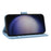 For Samsung Galaxy S25+ / S24+ Leather Case Wallet Phone Cover Dandelion Imprint - Sky Blue - 3