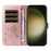 For Samsung Galaxy S23 Ultra Leather Case Wallet Phone Cover Dandelion Imprint - Rose Gold - 2