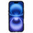For iPhone 16 Case Compatible with MagSafe TPU+PC Phone Back Cover Rhinestone Decor - Transparent Black - 2