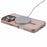 For iPhone 16 Pro Case Compatible with MagSafe TPU+PC Phone Back Cover Rhinestone Decor - Transparent Gold - 4