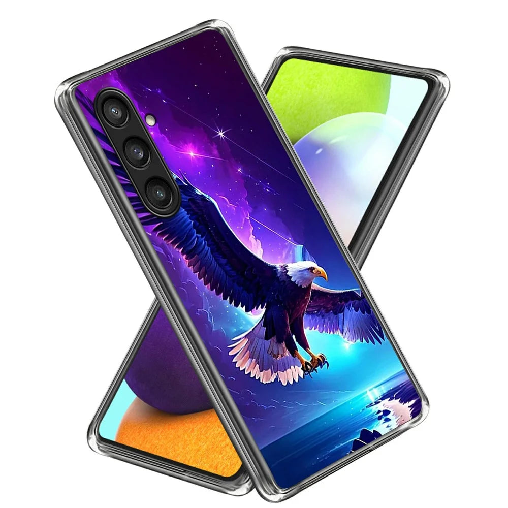 For Samsung Galaxy A56 5G TPU Case Pattern Printing Mobile Phone Back Cover - Style B - 1