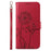 For iPhone 16 Plus Leather Case Wallet Phone Cover Dandelion Imprint - Red - 7
