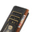 KHAZNEH For Google Pixel 9a Case Genuine Cow Leather RFID Blocking Wallet Phone Cover - Black - 6
