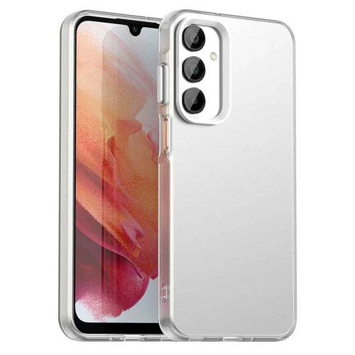 For Samsung Galaxy A36 5G / A56 5G Case PC+TPU+PET Matte Anti-Drop Phone Back Cover - White - 1