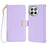 For OnePlus 12 5G Leather Wallet Case RFID Blocking Stand Cover with Hand Strap - Purple - 1