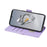For OnePlus 12 5G Leather Wallet Case RFID Blocking Stand Cover with Hand Strap - Purple - 3