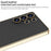 GKK For Samsung Galaxy S25 Ultra Case Electroplating TPU+PC+PU Phone Back Cover - Green - 2