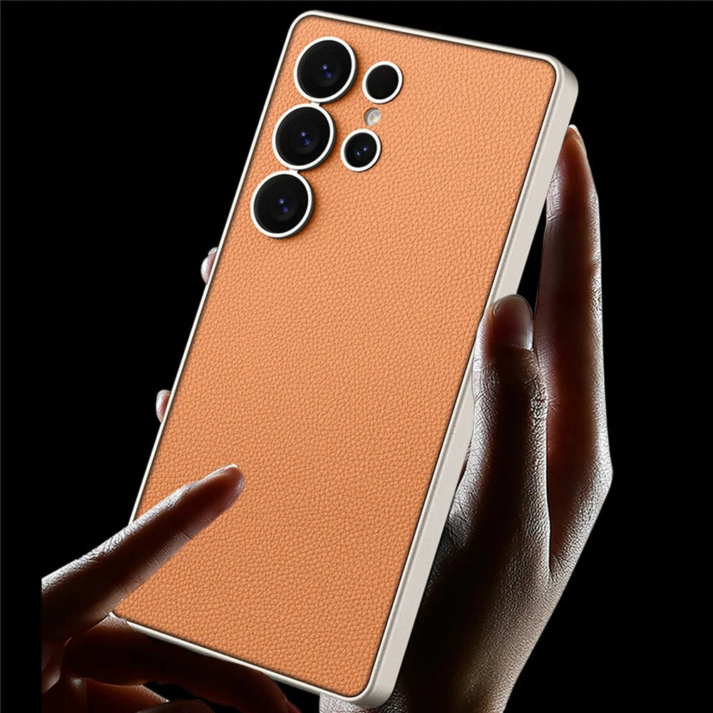 GKK For Samsung Galaxy S25 Ultra Case PU+TPU+PC Anti-Drop PC Phone Cover - Carbon Fiber Texture - 5