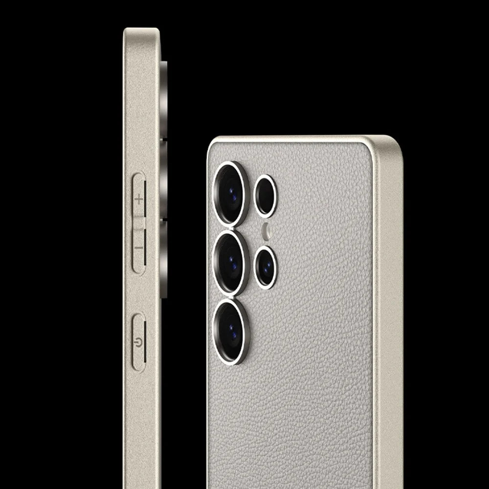 GKK For Samsung Galaxy S25 Ultra Case PU+TPU+PC Anti-Drop PC Phone Cover - Carbon Fiber Texture - 7
