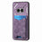 For Nothing Phone (2a) Case Imprinted Pattern Card Holder Kickstand Leather Back Cover - Purple - 2