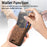 For Google Pixel 7a Case Imprinted Pattern Card Holder Kickstand Leather Back Cover - Brown - 6