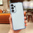 For Samsung Galaxy S25 Case Electroplated Frame TPU Soft Phone Cover - Blue - 1