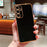 For Samsung Galaxy S25+ Case Electroplated Frame TPU Soft Phone Cover - Black - 1