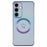 For Samsung Galaxy S25 Magnetic Case TPU Gradient Electroplated Phone Cover - Blue - 1