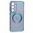 For Samsung Galaxy S25 Magnetic Case TPU Gradient Electroplated Phone Cover - Blue - 3