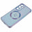 For Samsung Galaxy S25 Magnetic Case TPU Gradient Electroplated Phone Cover - Blue - 7