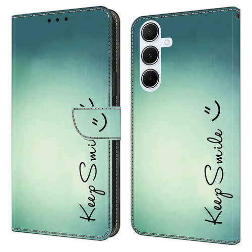 For Samsung Galaxy A16 5G  /  4G Case PU Leather Wallet Phone Cover with Stand - Keep Smile - 1