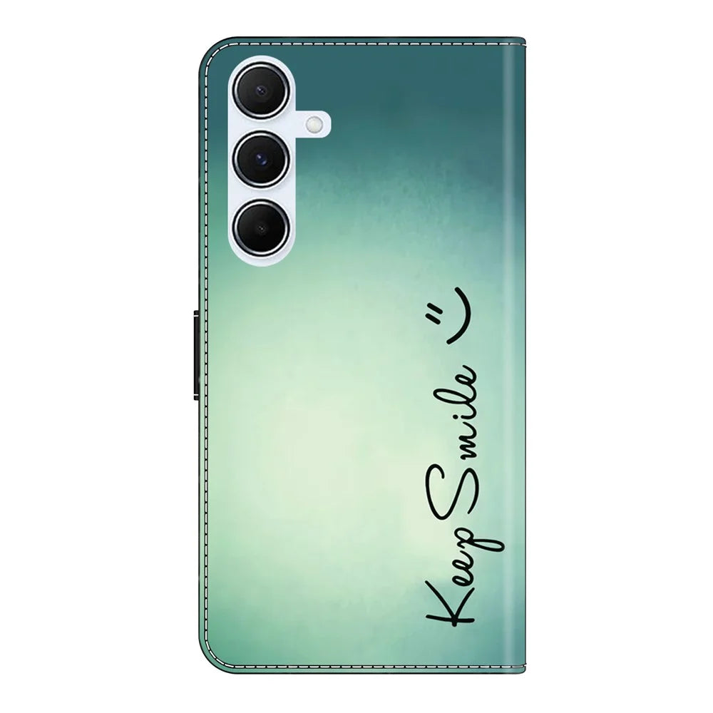 For Samsung Galaxy A16 5G  /  4G Case PU Leather Wallet Phone Cover with Stand - Keep Smile - 6