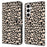 For Samsung Galaxy S24 FE Case Pattern Printed Protective Cover TPU+PU Leather Flip Phone Case - Leopard Print - 1