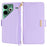 For TECNO Pova 6 Neo Leather Wallet Case RFID Blocking Stand Cover with Hand Strap - Purple - 1