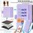 For TECNO Pova 6 Neo Leather Wallet Case RFID Blocking Stand Cover with Hand Strap - Purple - 6